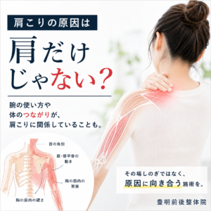 肩こりなのに、なぜ腕を見るの？首・肩と腕の意外な関係