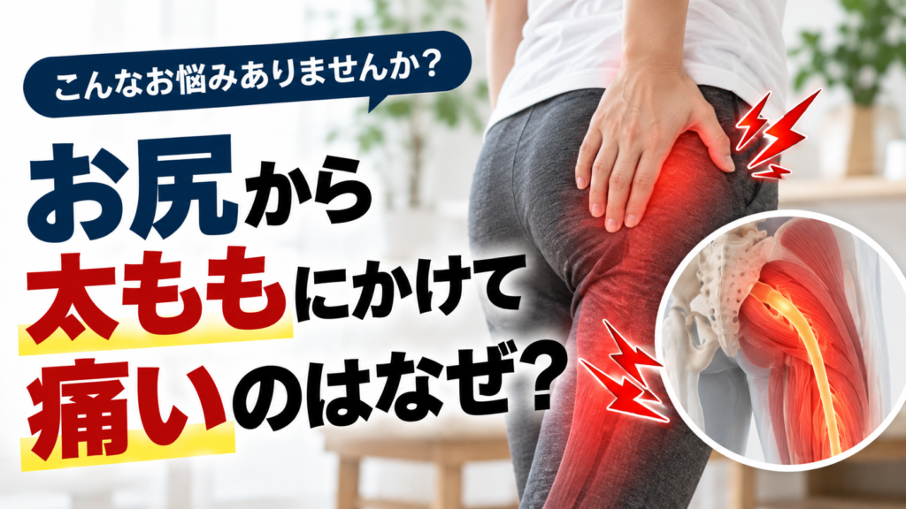 お尻から太ももにかけて痛いのはなぜ？考えられる原因と対策を解説